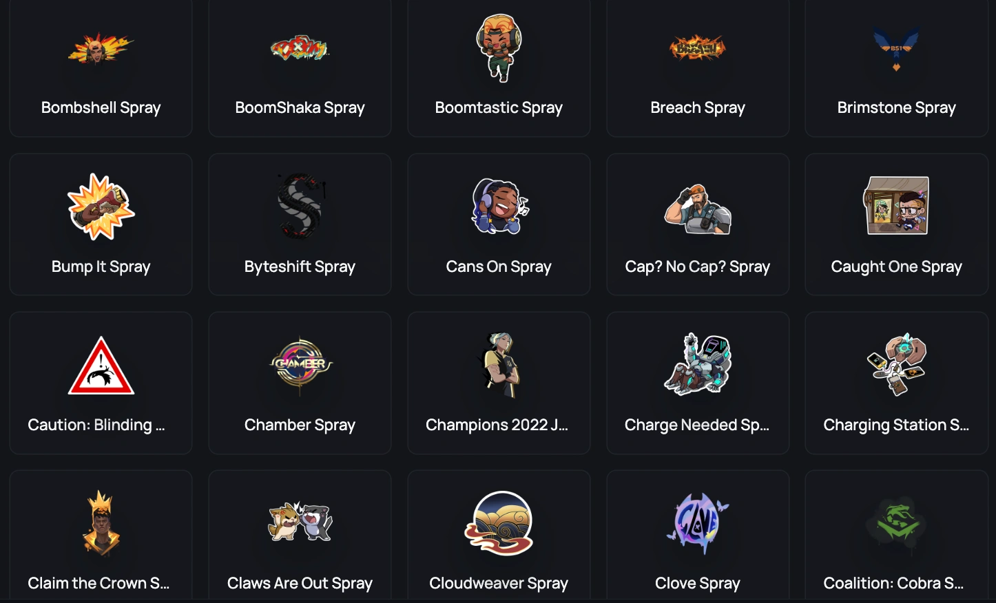 Ascendant sprays 2
