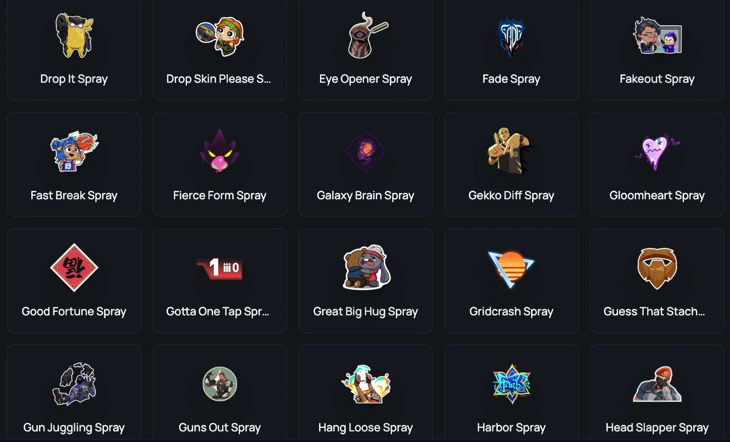 Ascendant sprays 4