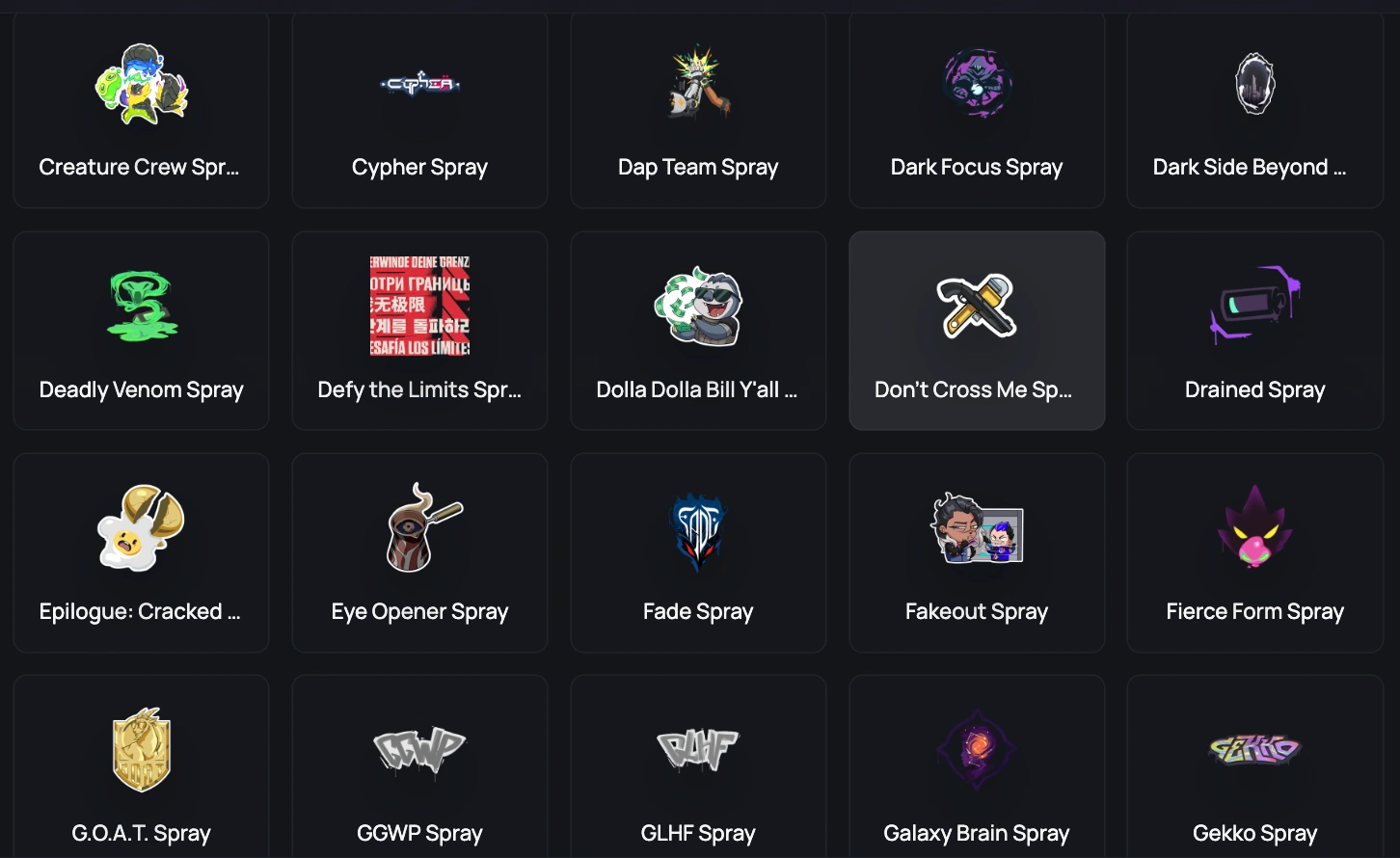 sprays radiant 2
