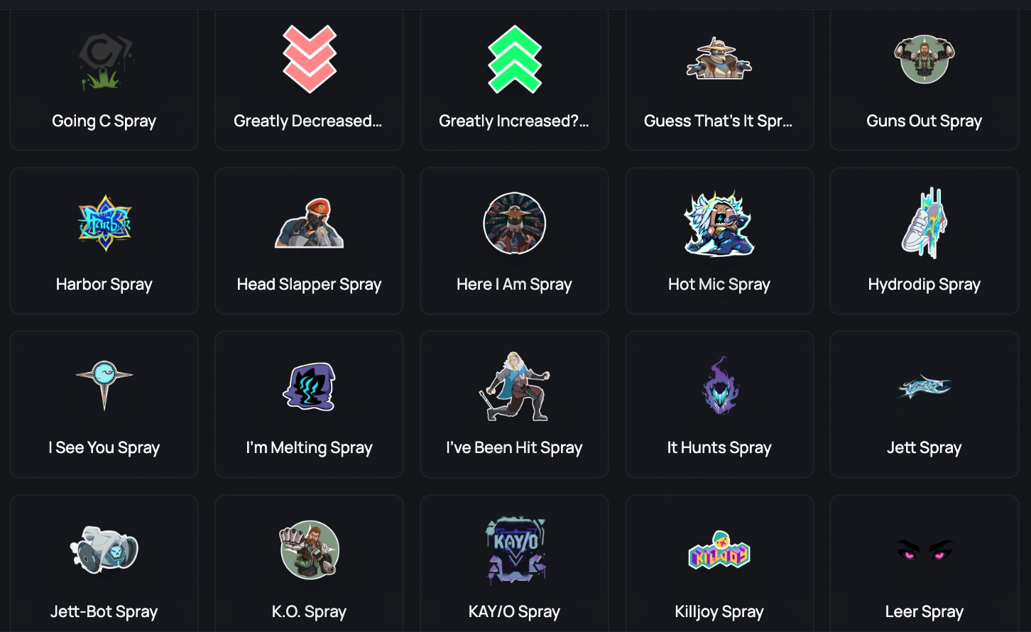 sprays radiant 3
