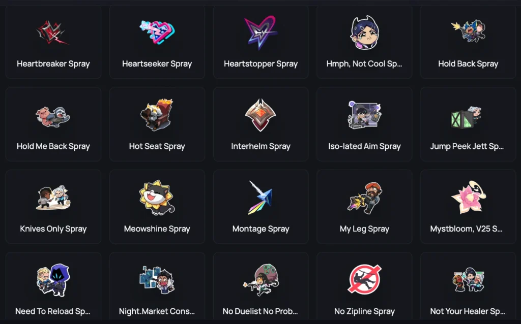 sprays valorant bronze account 3