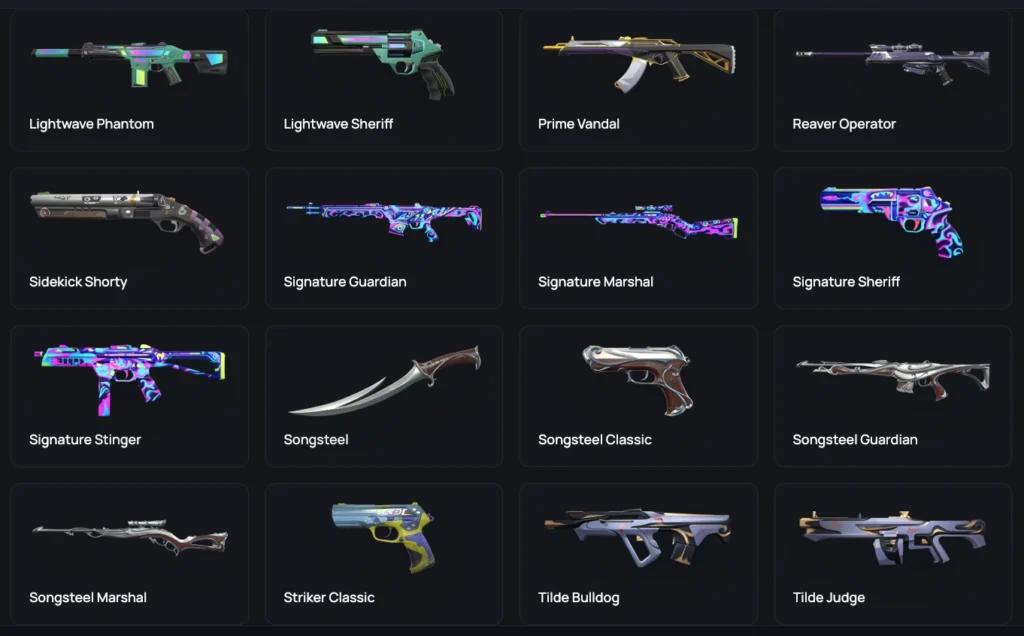 wp skins silver account valorant 2