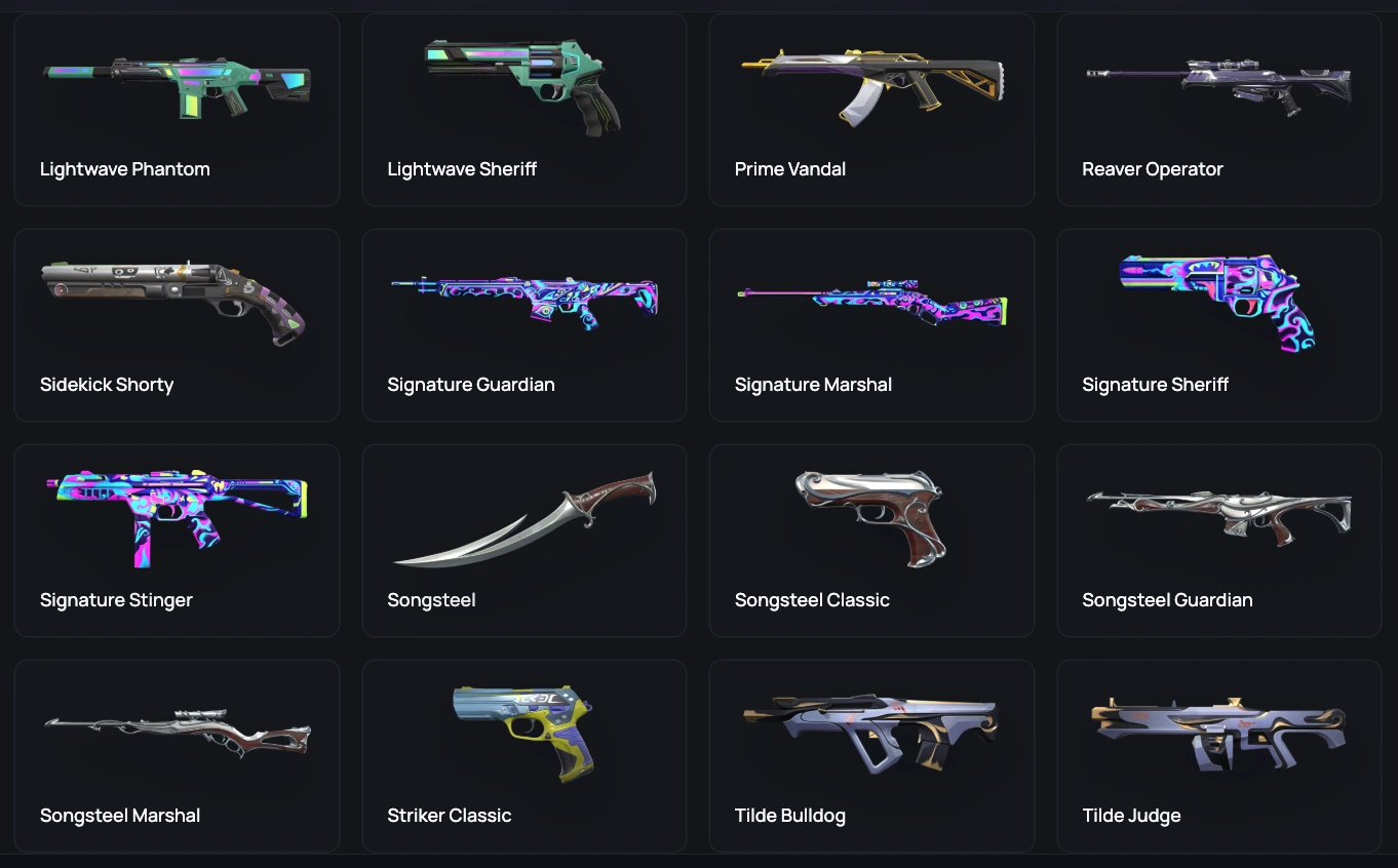 wp skins silver account valorant 2