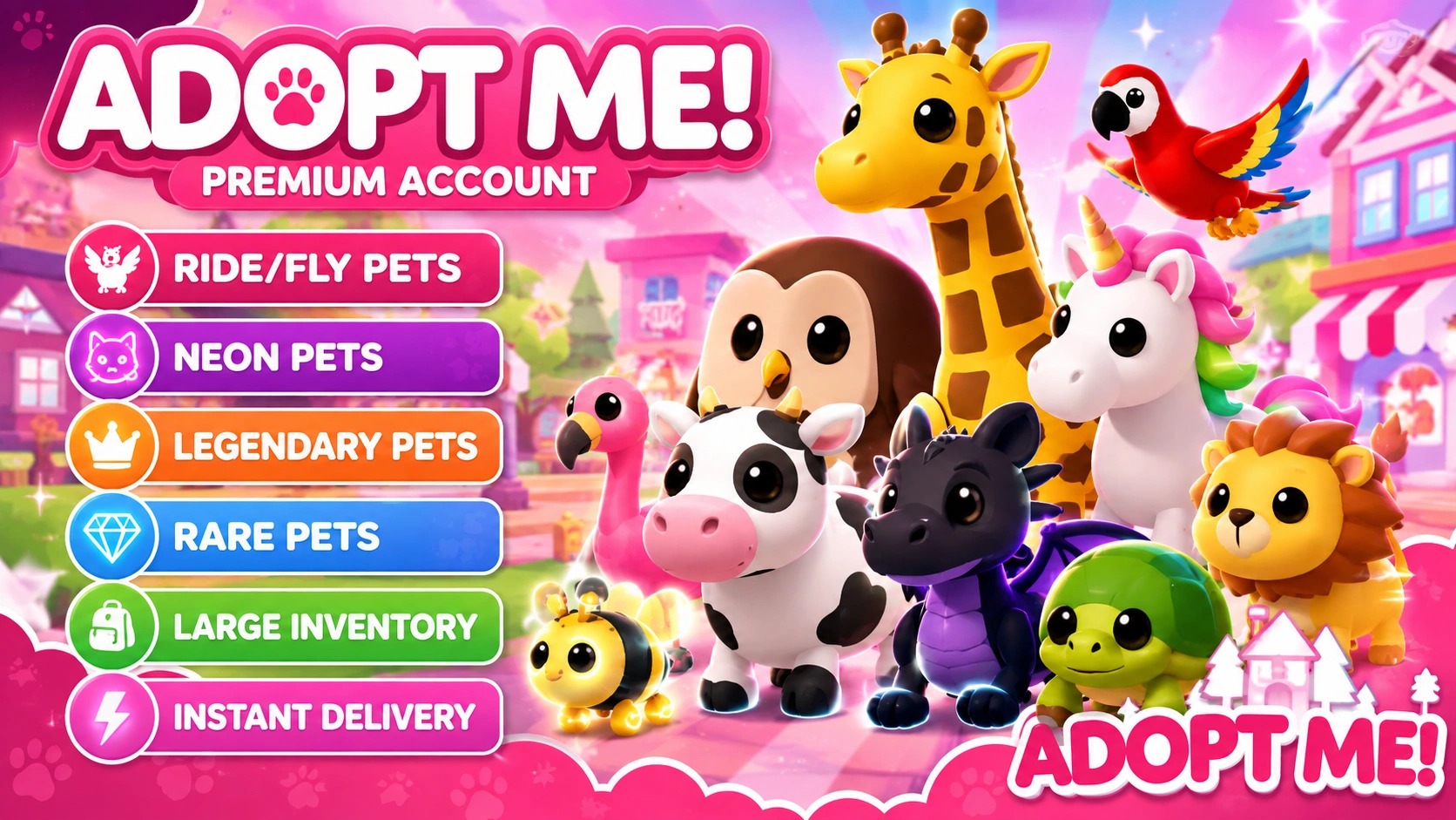 adopt me account for sale