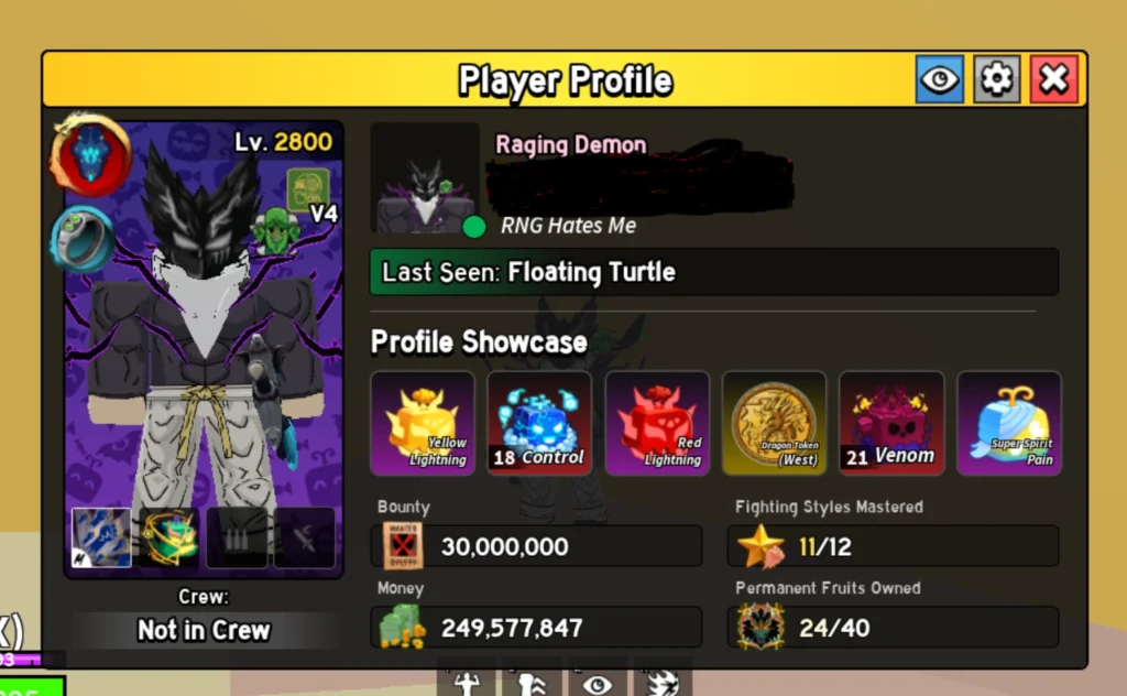 blox fruit account