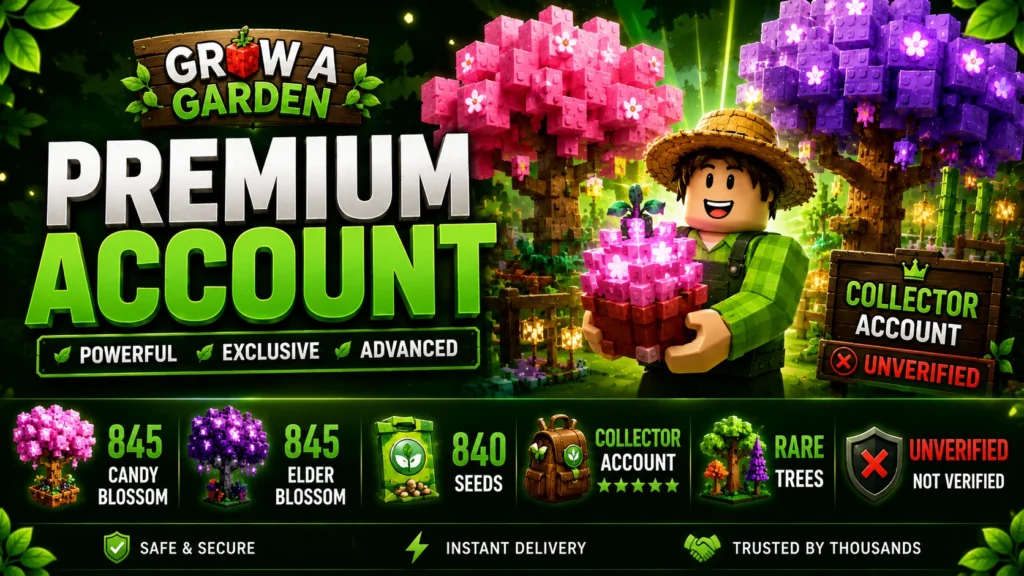 buy grow a garden account