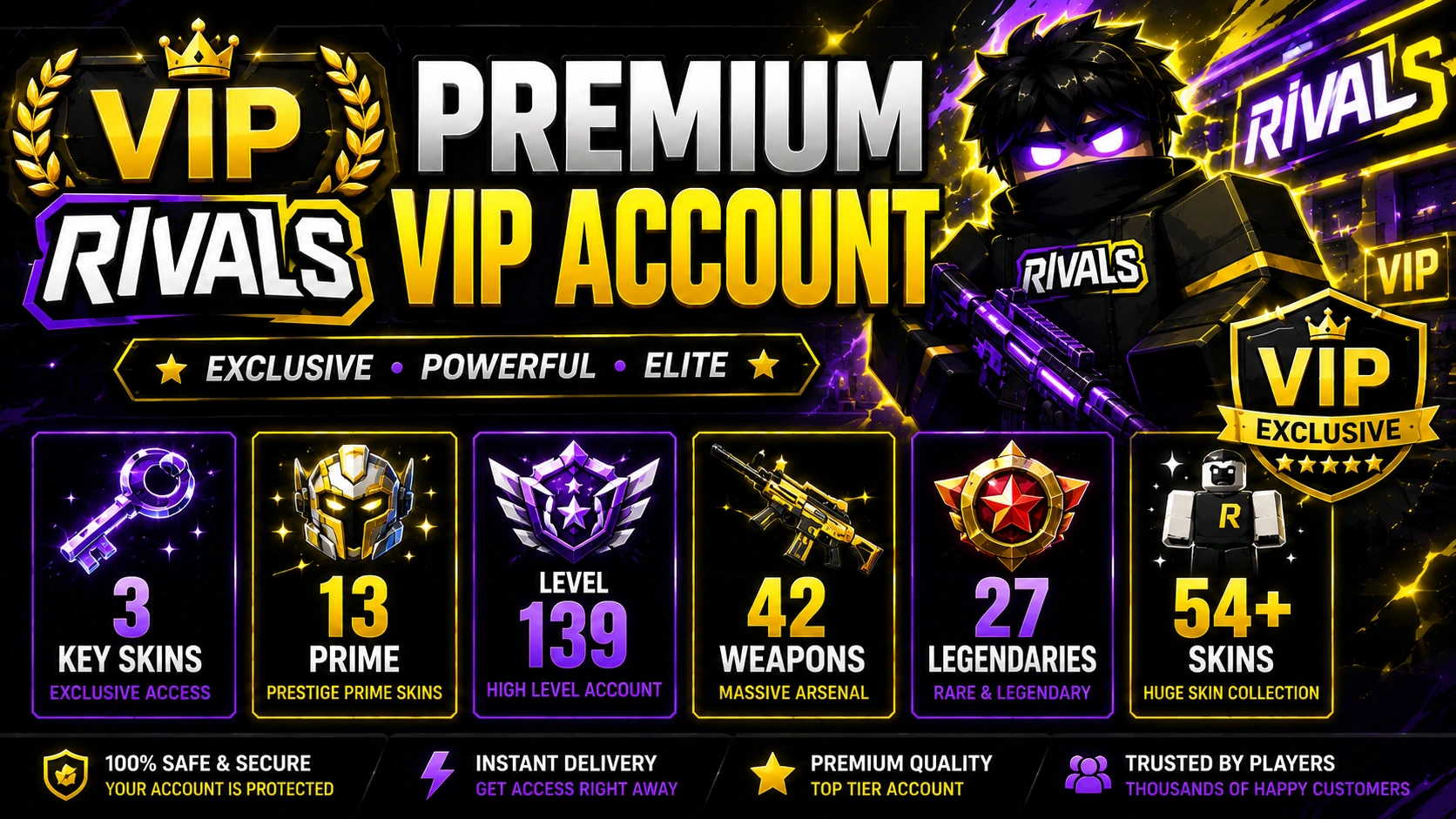buy rivals account