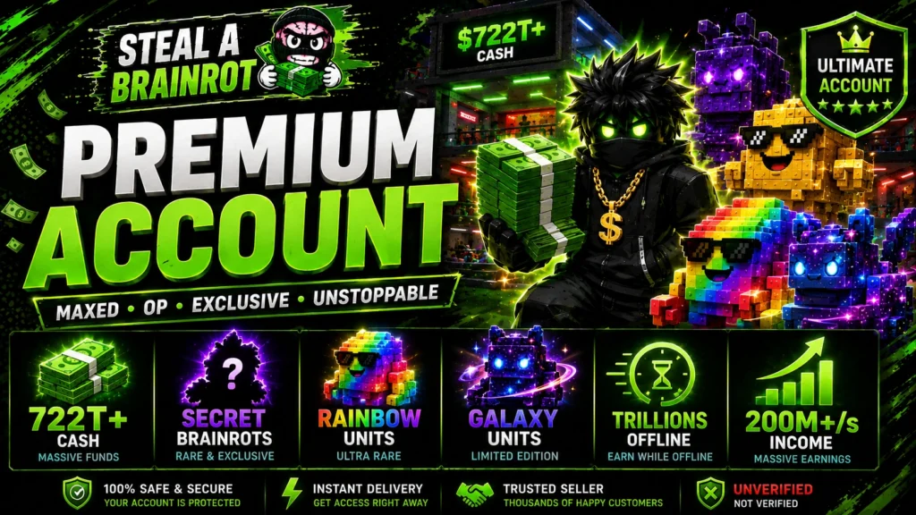buy steal a brainrot account