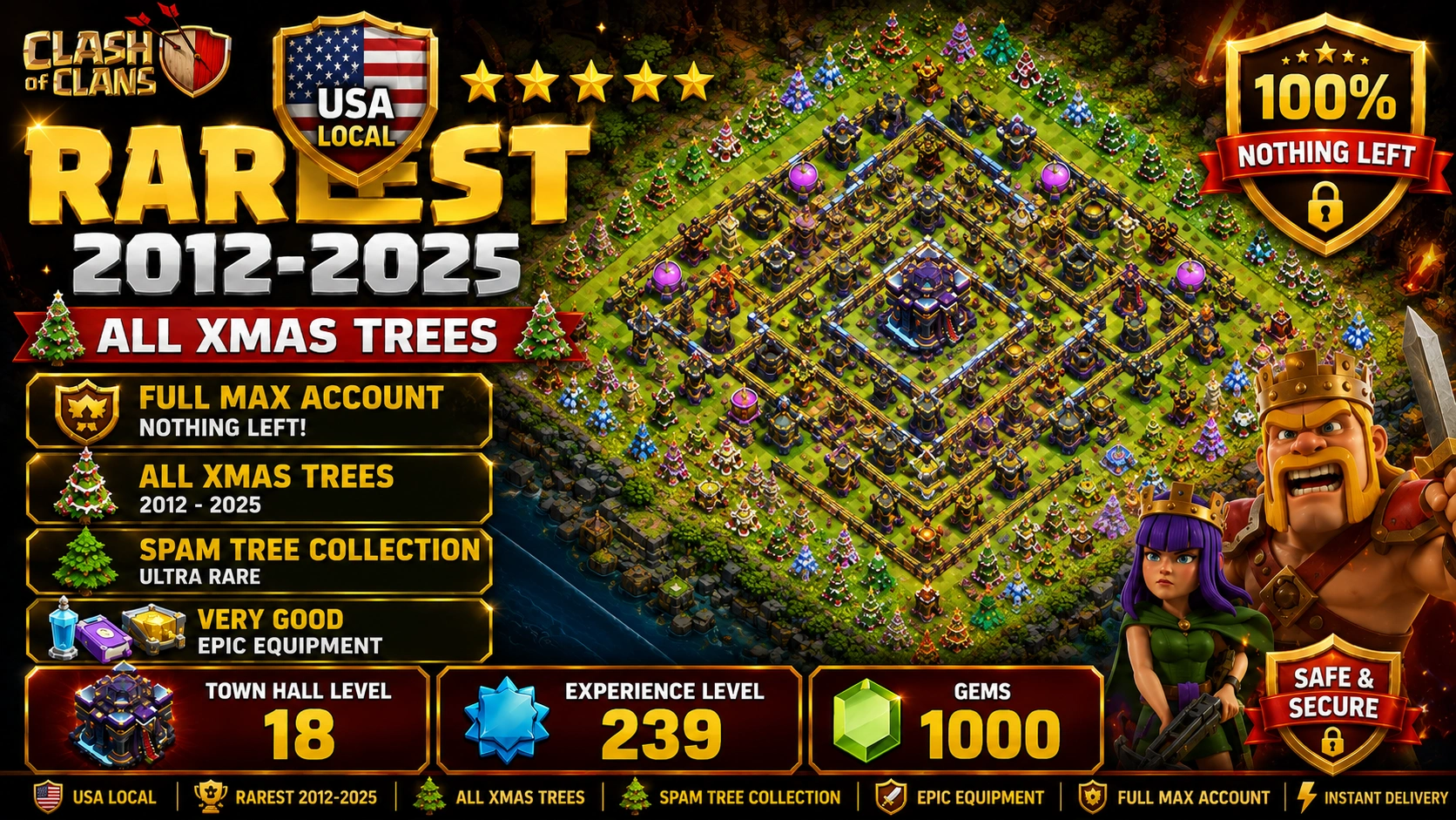 cheap clash of clans account