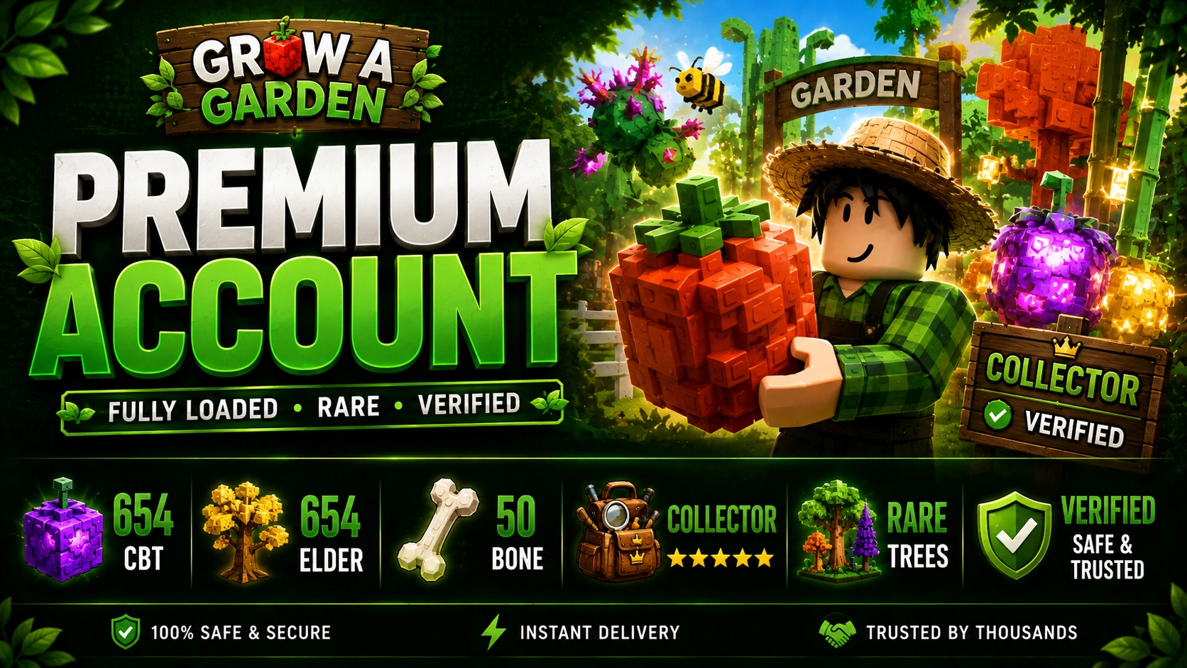 grow a garden account for sale