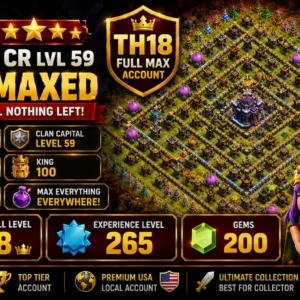 stacked clash of clans account