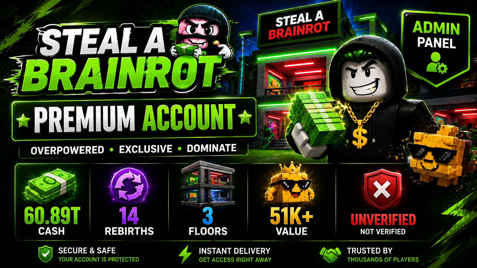 steal a brairot account for sale
