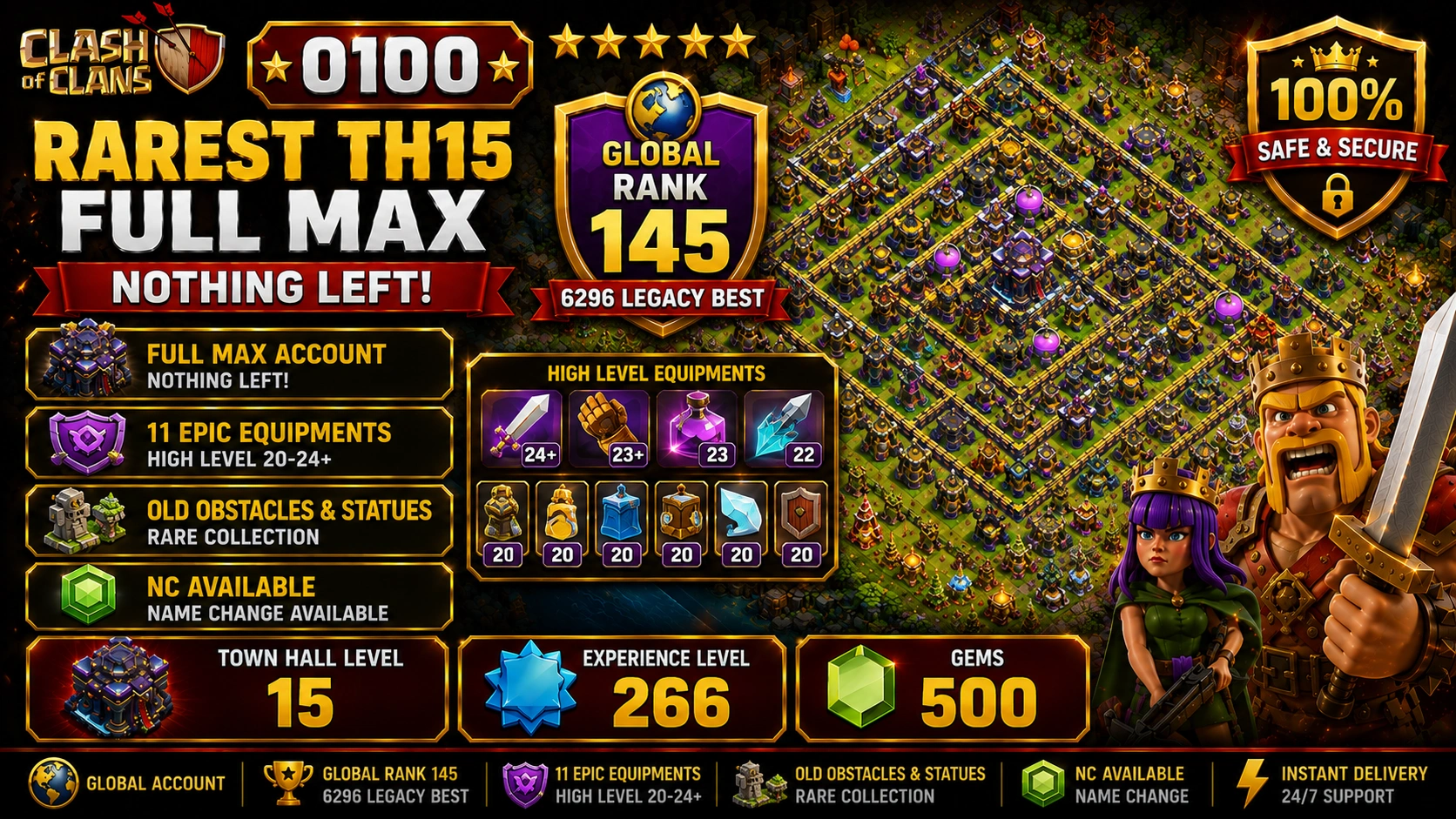 best coc account for sale