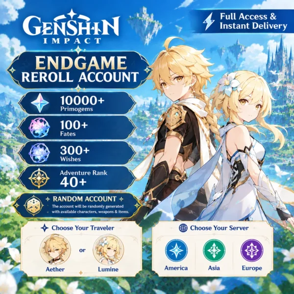 Random Genshin Impact Reroll - AXA4 — Buy Gaming Accounts